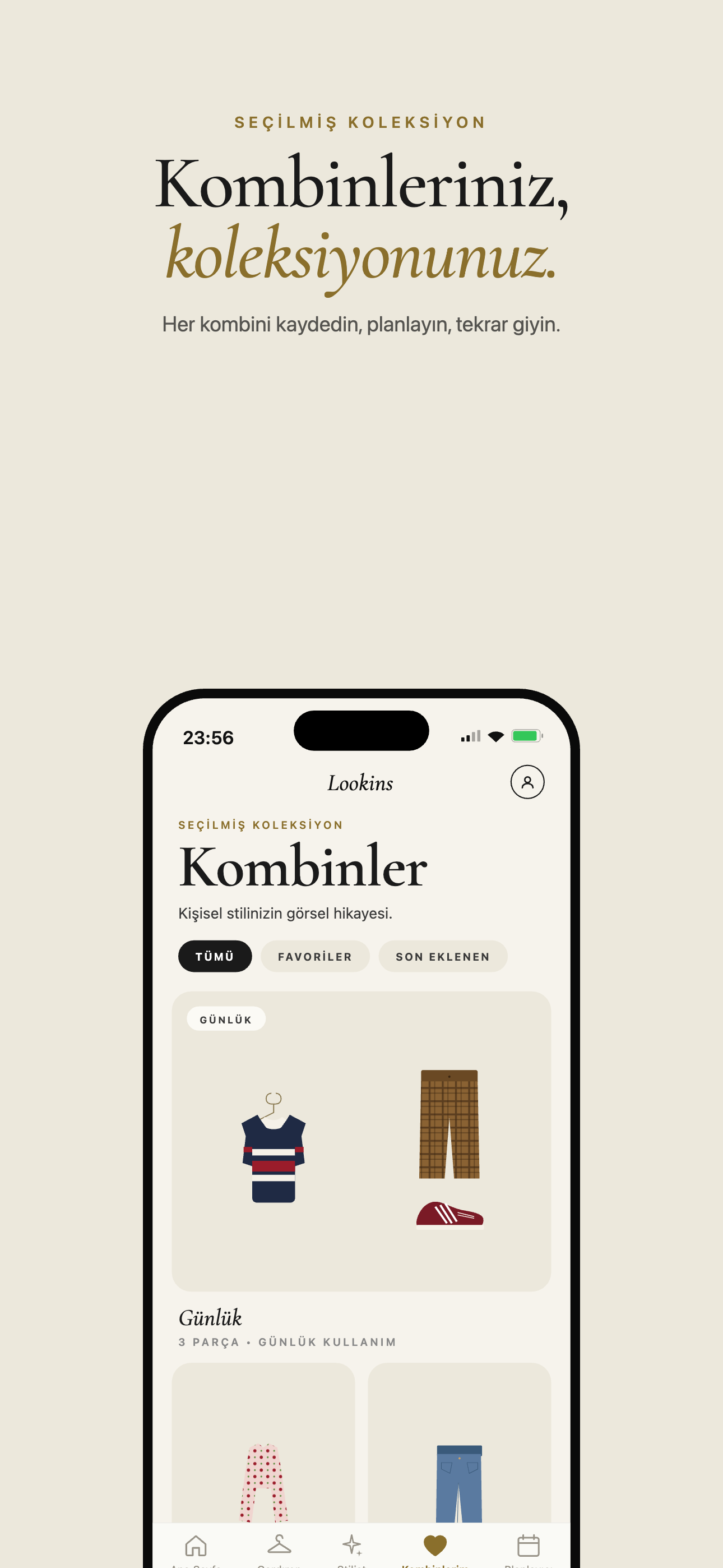 Kombinler ekranı